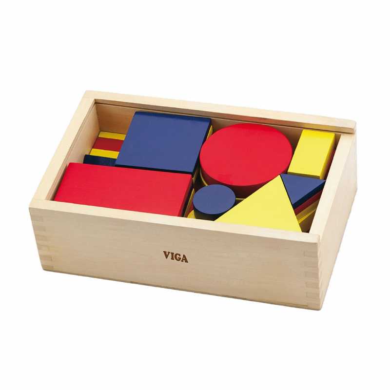 Drevené geometrické kocky Viga