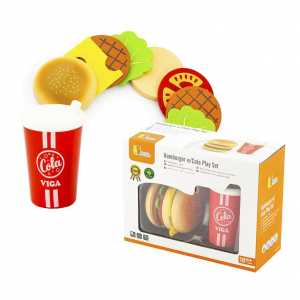 Drevená súprava Hamburger a Cola Viga