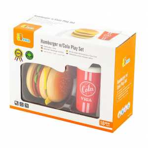 Drevená súprava Hamburger a Cola Viga