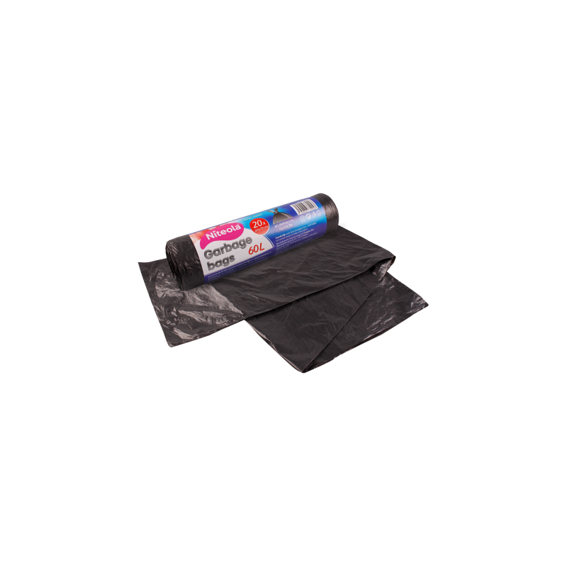 Vrecia na odpad 60l HDPE 20ks, Niteola