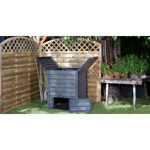 Kompostér ThermoWood, imitácia dreva 600 l
