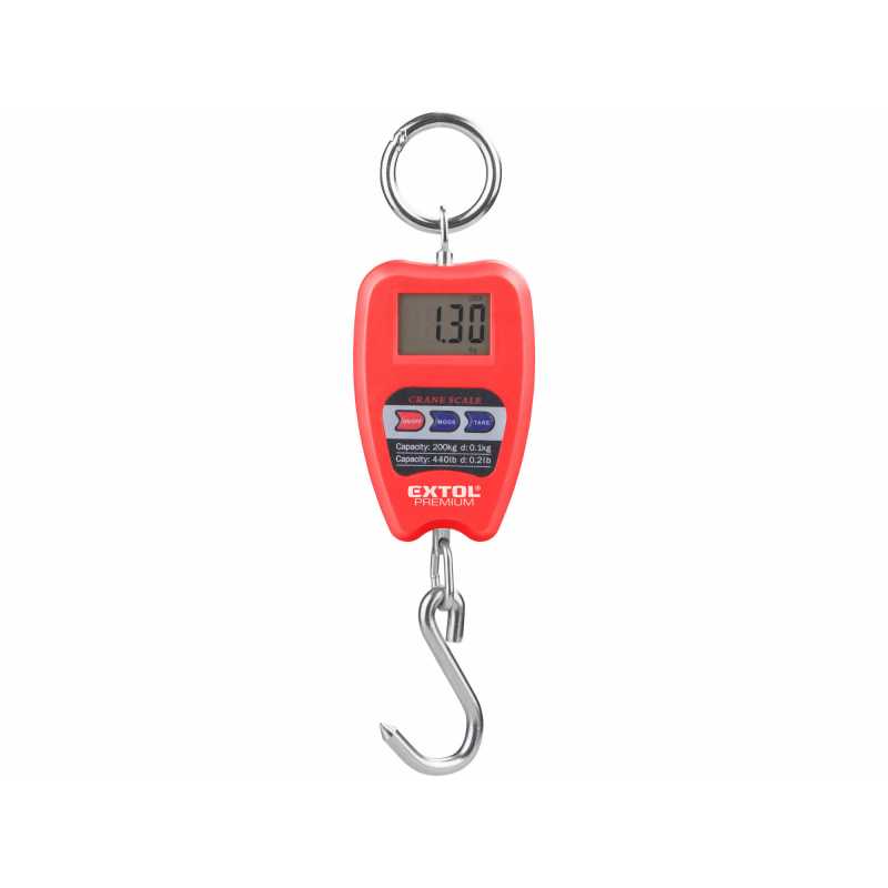 Váha závěsná s hákem Max. 200kg +-100g, EXTOL PREMIUM 8822000