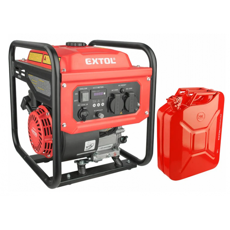Elektrocentrála invertorová 1F, 3,5kW+darček, Extol Premium 8895550