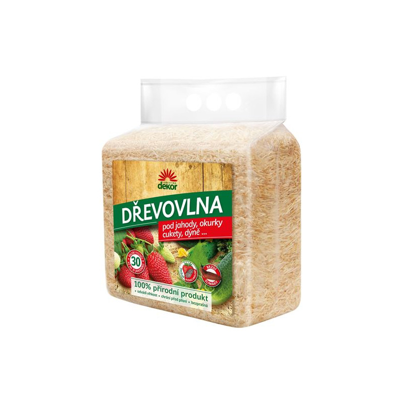 Dřevovlna 850g pod jahody, okurky, cukety a dýně