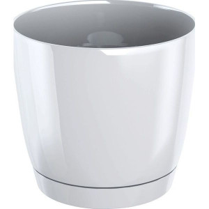 Kvetináč biely plastový 20cm