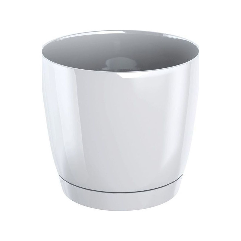 Kvetináč biely plastový 20cm