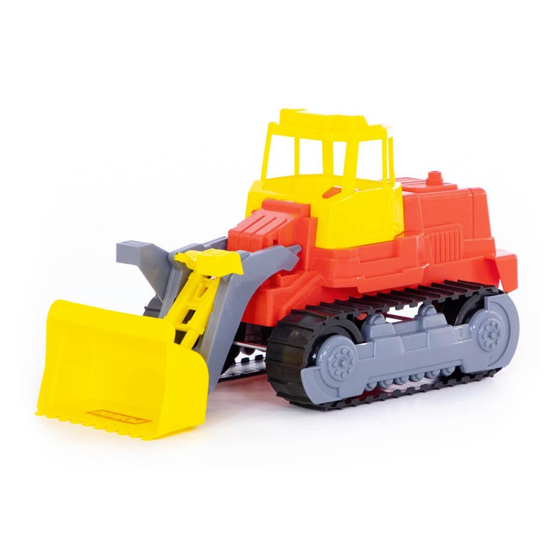 Pásový traktor s radlicou