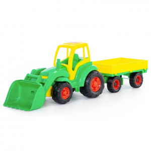 Veľký Traktor s prívesom a...