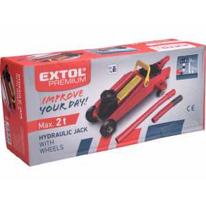 Zdvihák hydraulický s kolieskami 2t, EXTOL PREMIUM 8861400