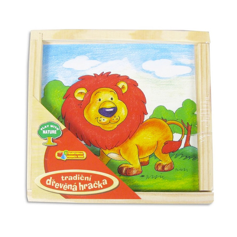 Kostky obrázkové dřevěné 9ks