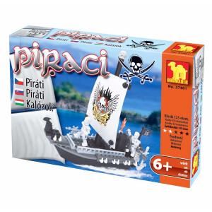 Stavebnice Piráti Plachetnice 125 dílů