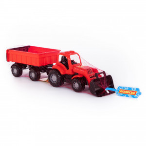 Traktor nakladač s prívesom Macher