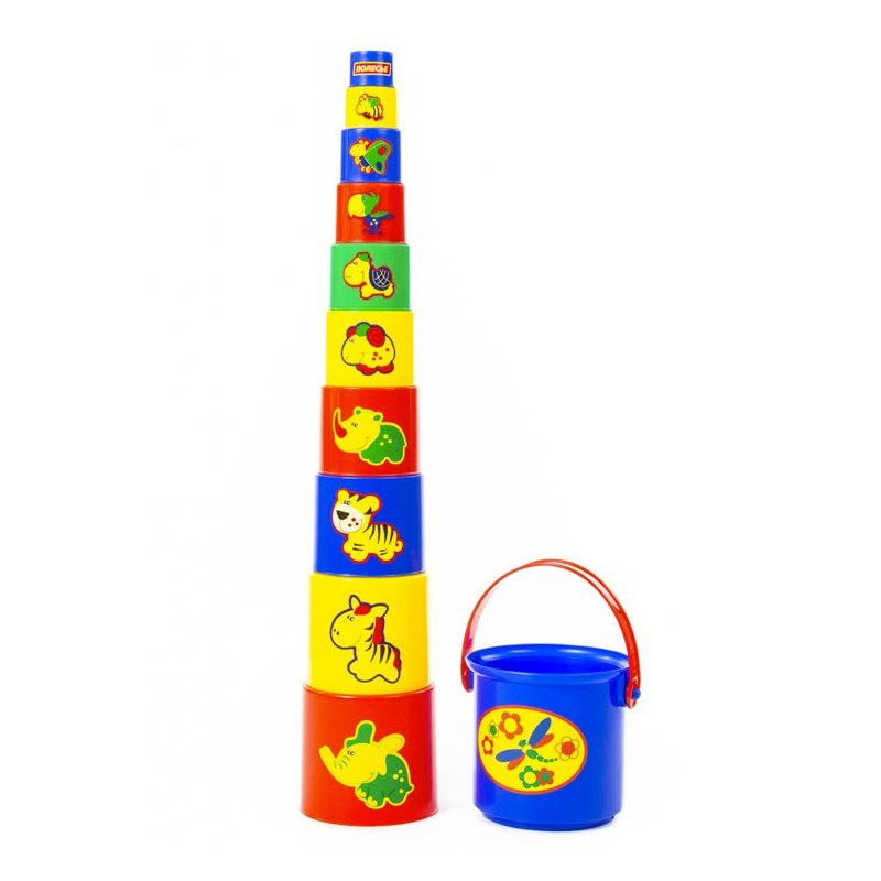 Dětská Pyramida Zvířátka 11 ks