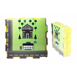 Penové puzzle 9ks CITY