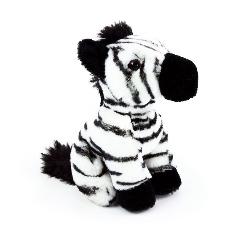 Plyšová zebra sediacia