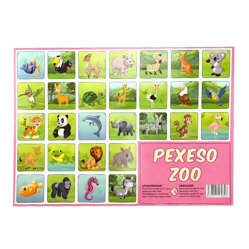 Pexeso ZOO kreslené
