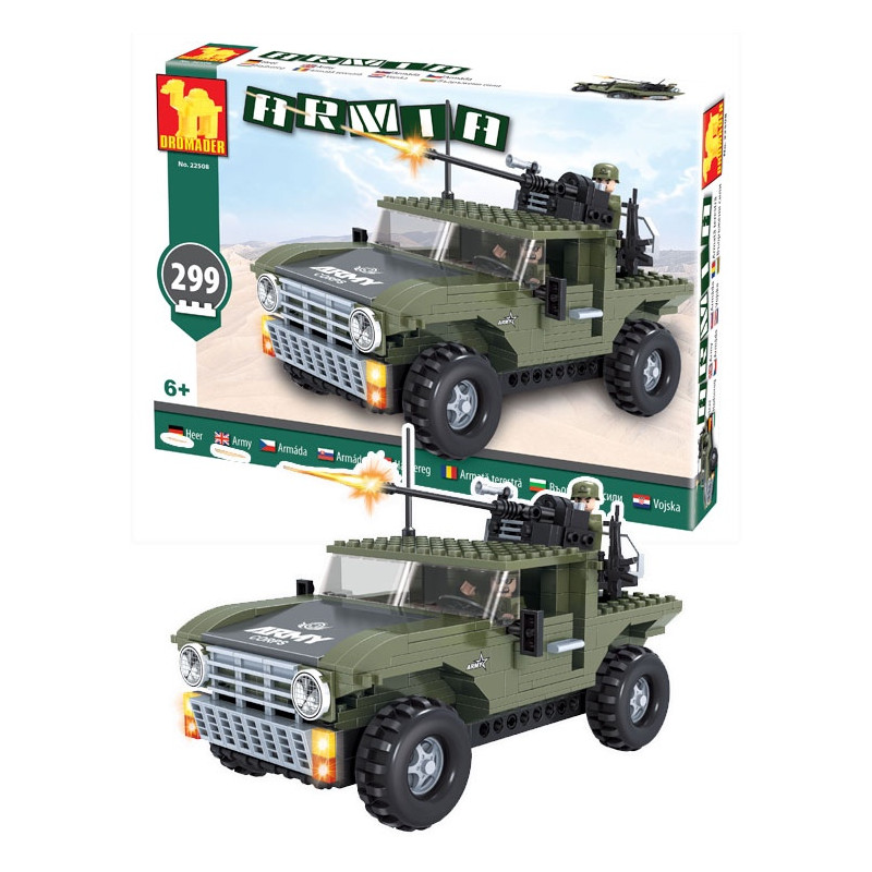 Stavebnica Armáda Jeep 299 dielov