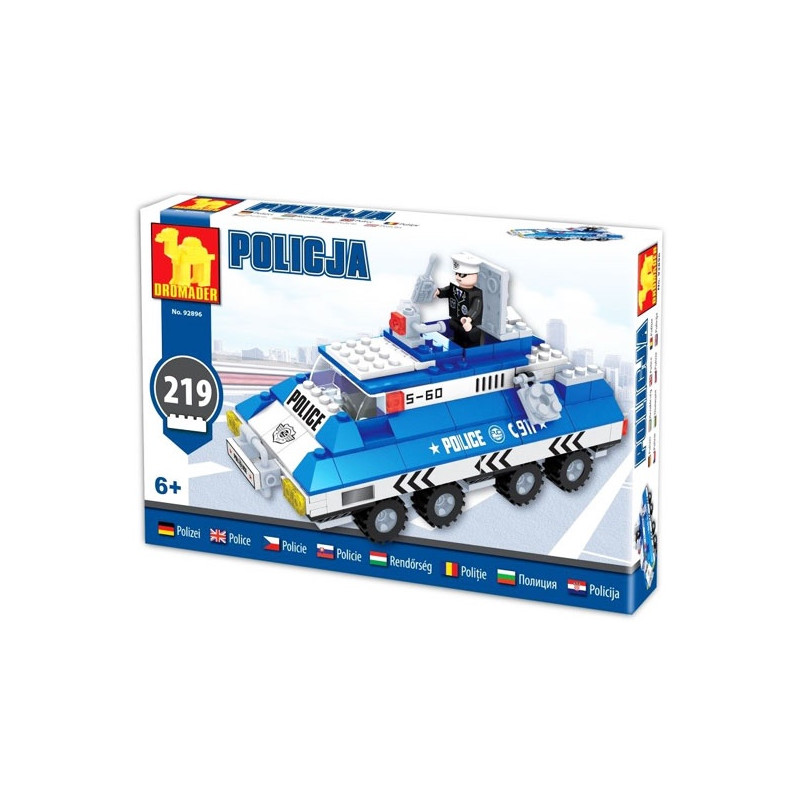 Stavebnica Transportér policajný 219 častí