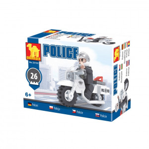 Stavebnice Policie Motorka