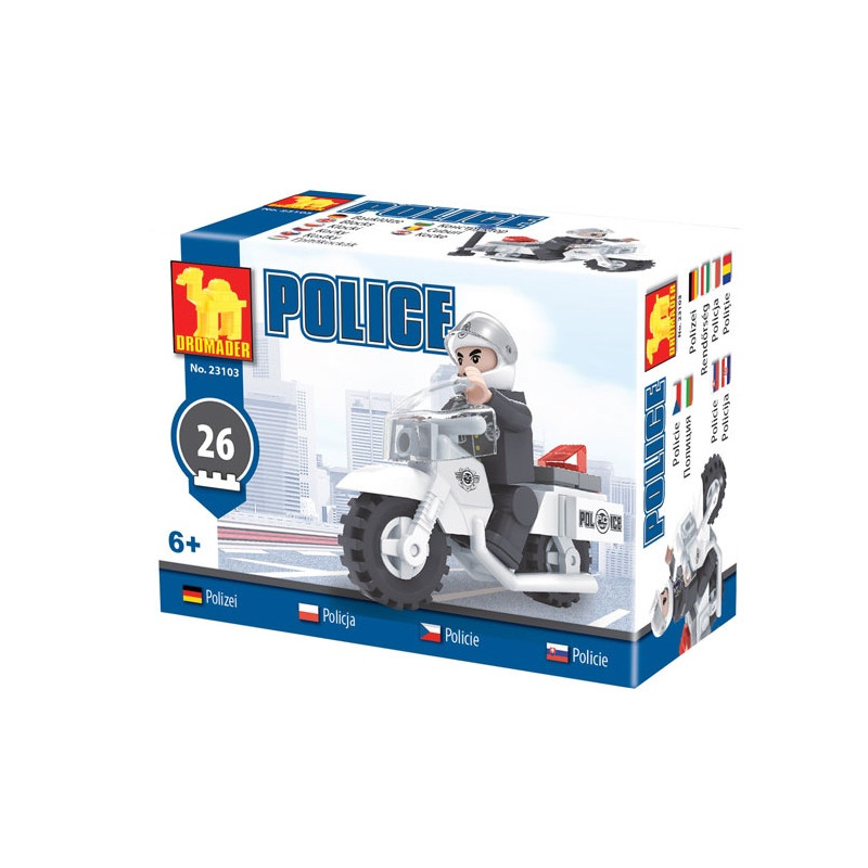 Stavebnica Polícia Motorka