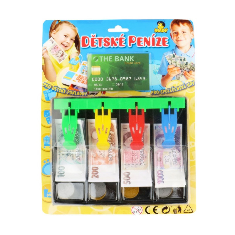 Pokladňa s peniazmi - České