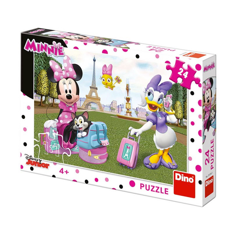 Puzzle Minnie v Paříži 24ks