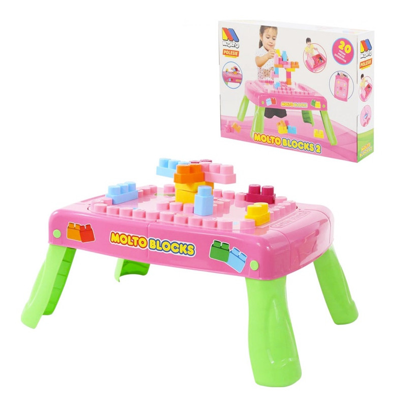 Molto Blocks 1 - stavebnice aktivity růžová