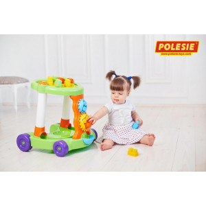 Molto Blocks 3 - vozík so stavebnicou zelené