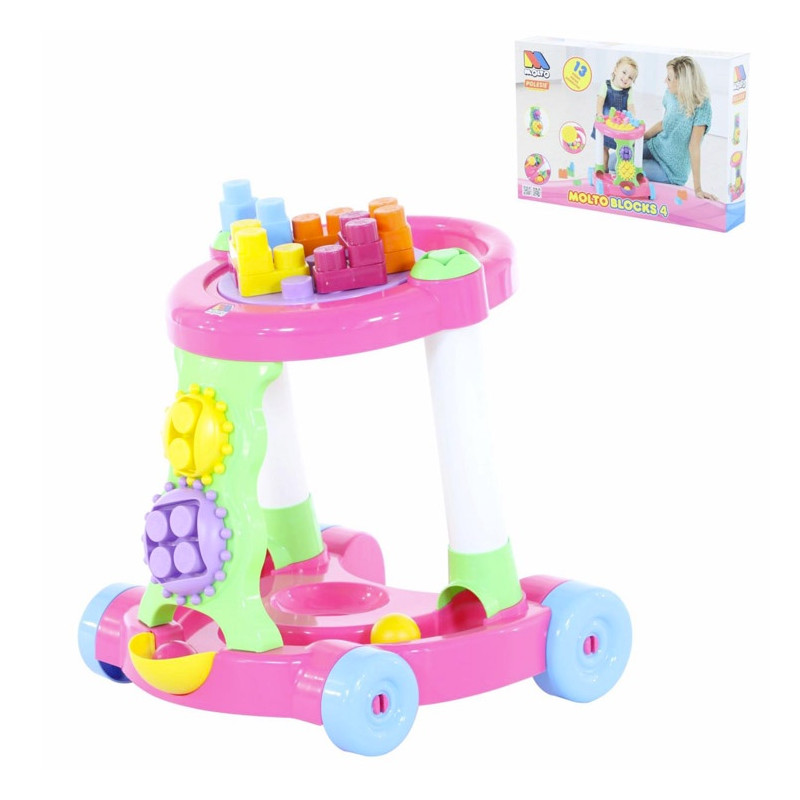 Molto Blocks 3 - vozík se stavebnicí