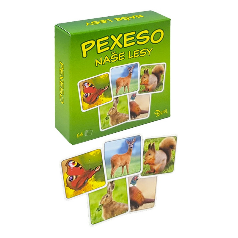 Pexeso Naše Lesy v krabičke