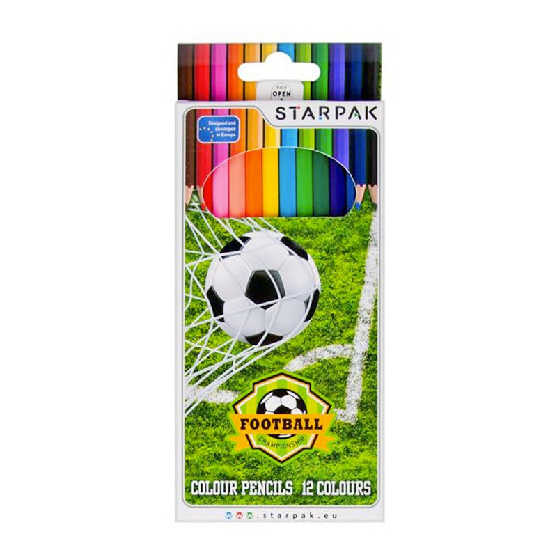 Pastelky 12ks Fotbalista