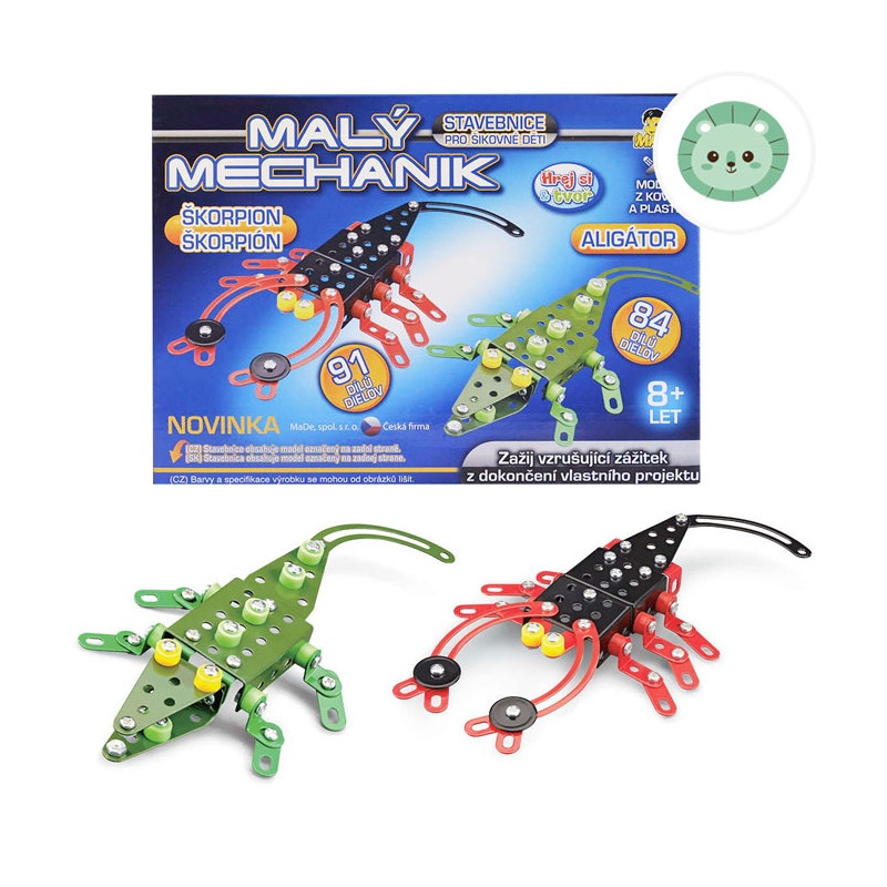 Malý mechanik - škorpión/aligátor