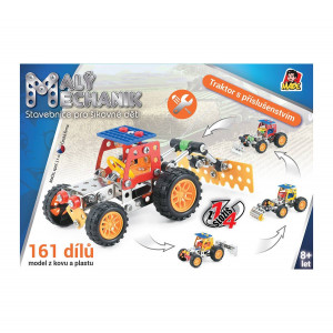 Malý mechanik - traktor s príslušenstvom 4v1