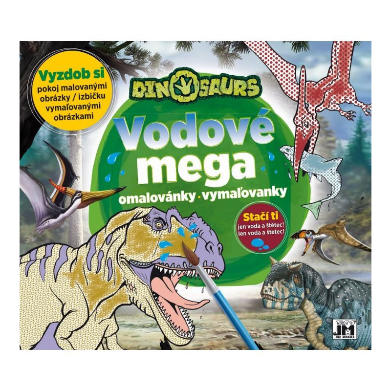 Mega vodová omalovánka A3 - Dinosauři