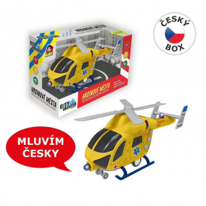 Vrtulník záchranný na setrvačník se světlem a zvukem