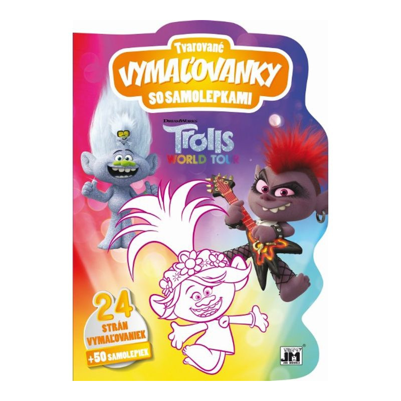 Tvarované vymaľovánky - Trolls Trolovia