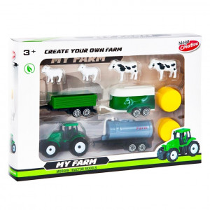 Traktor s prívesmi a...