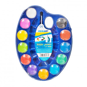 Paleta na barvy se štětcem
