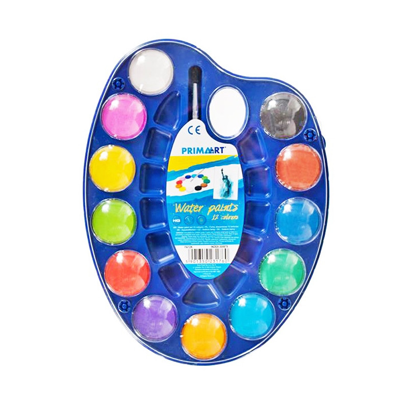 Paleta na barvy se štětcem