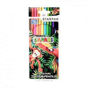 Barevné pastelky Safari 12ks