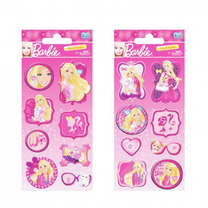 3D samolepky Barbie