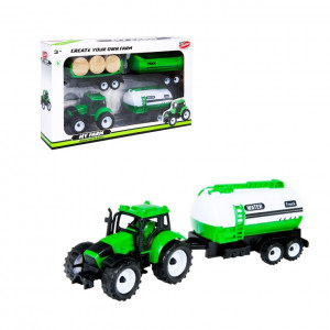 Traktor + 3 druhy vlečiek