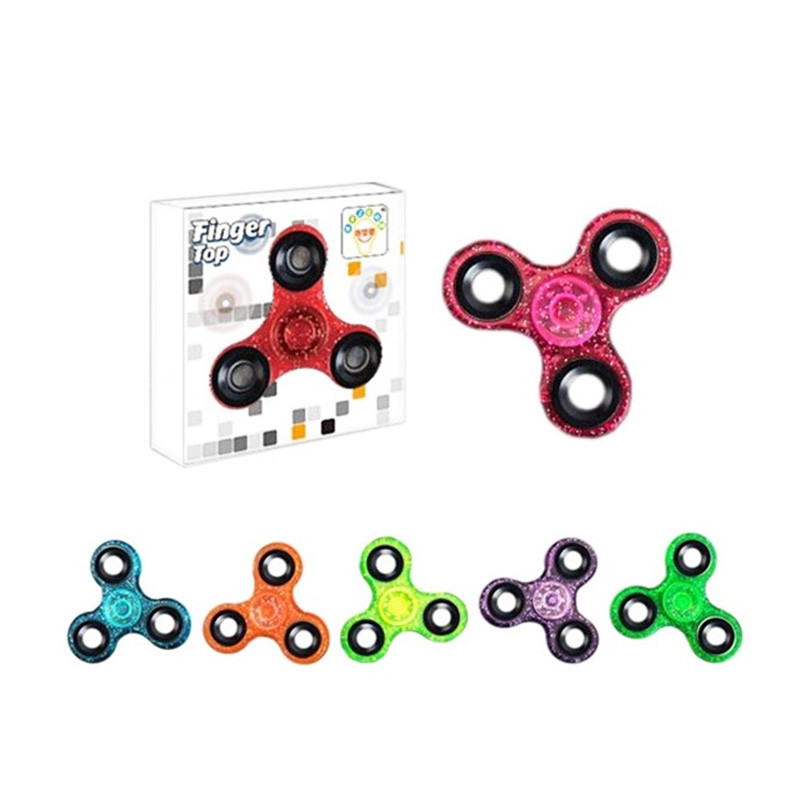 Spinner jednofarebný s trblietkami
