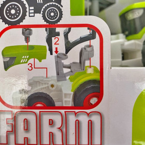 Traktor s dřevem na šroubování DIY