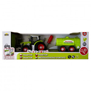 Traktor s cisternou na šroubování DIY