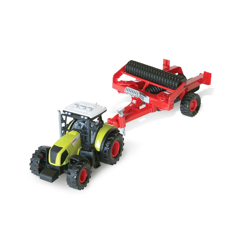 Traktor s pluhom so zvukom