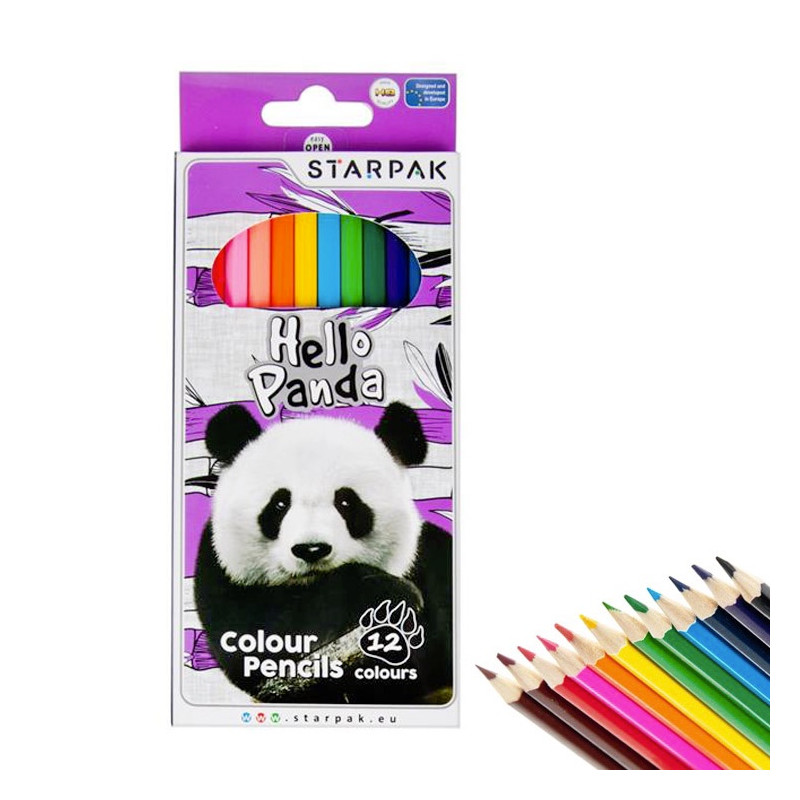 Pastelky Hello Panda 12ks