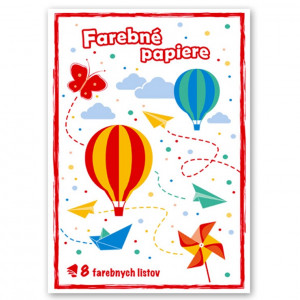 Papier farebný obyčajný 8...