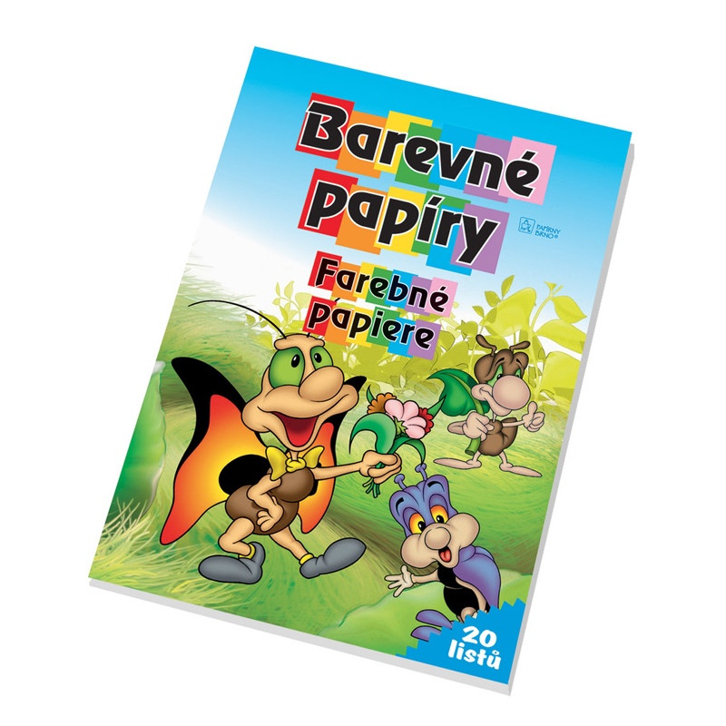 Papier farebný školský 20 listov