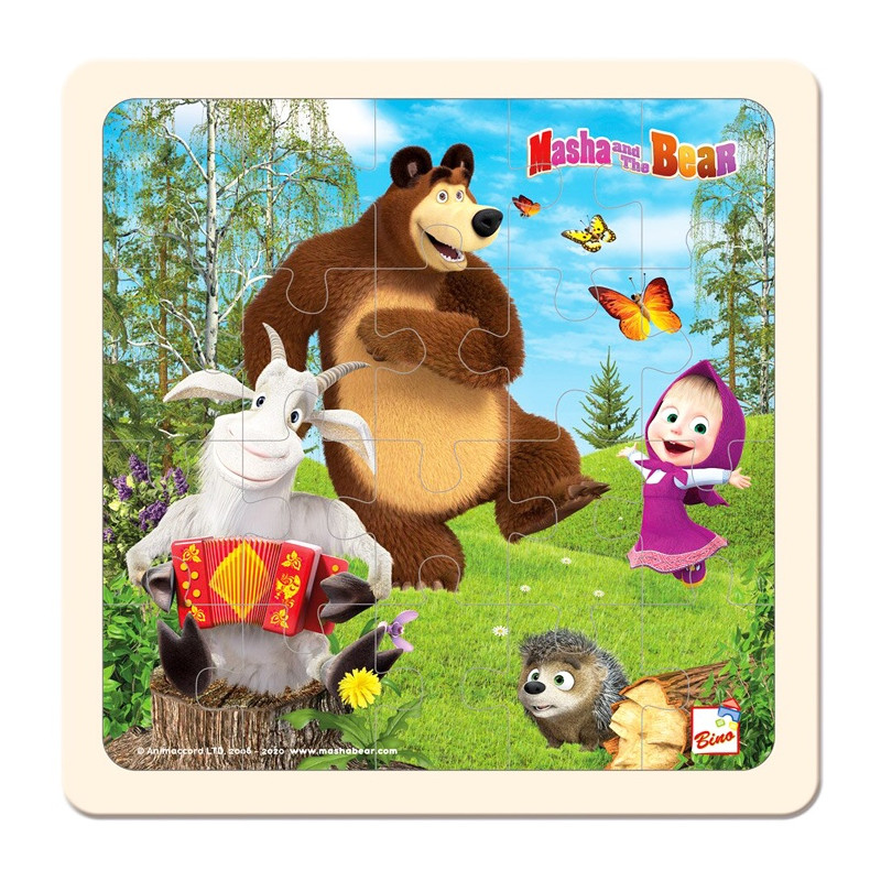 Máša a medvěd puzzle s kozlíkem